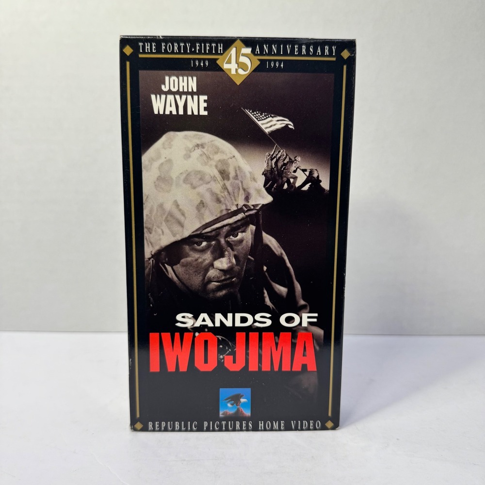 Sands of Iwo Jima VHS John Wayne 45th Anniversary Edition Republic Pictures 1994